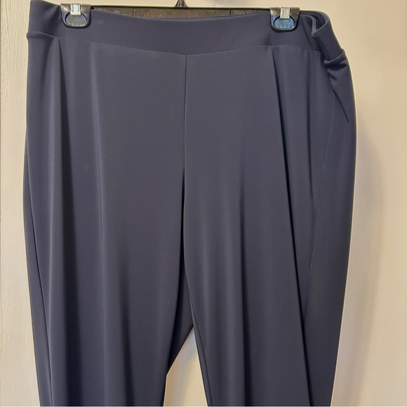 Talbots Pull On Pants Indigo Blue Matte Jersey Stretch Plus size 2X Petite - Picture 11 of 16